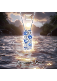 N2396 River Pendant with Necklace